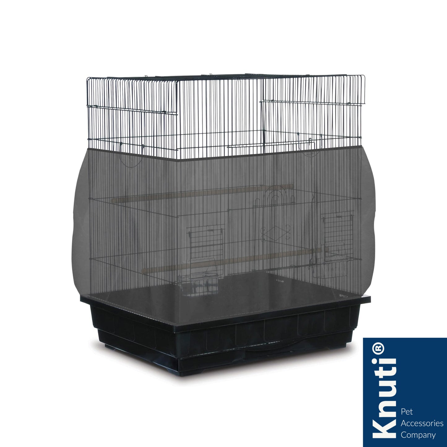 Extra Large Universal Bird Cage Seed Catcher - Black