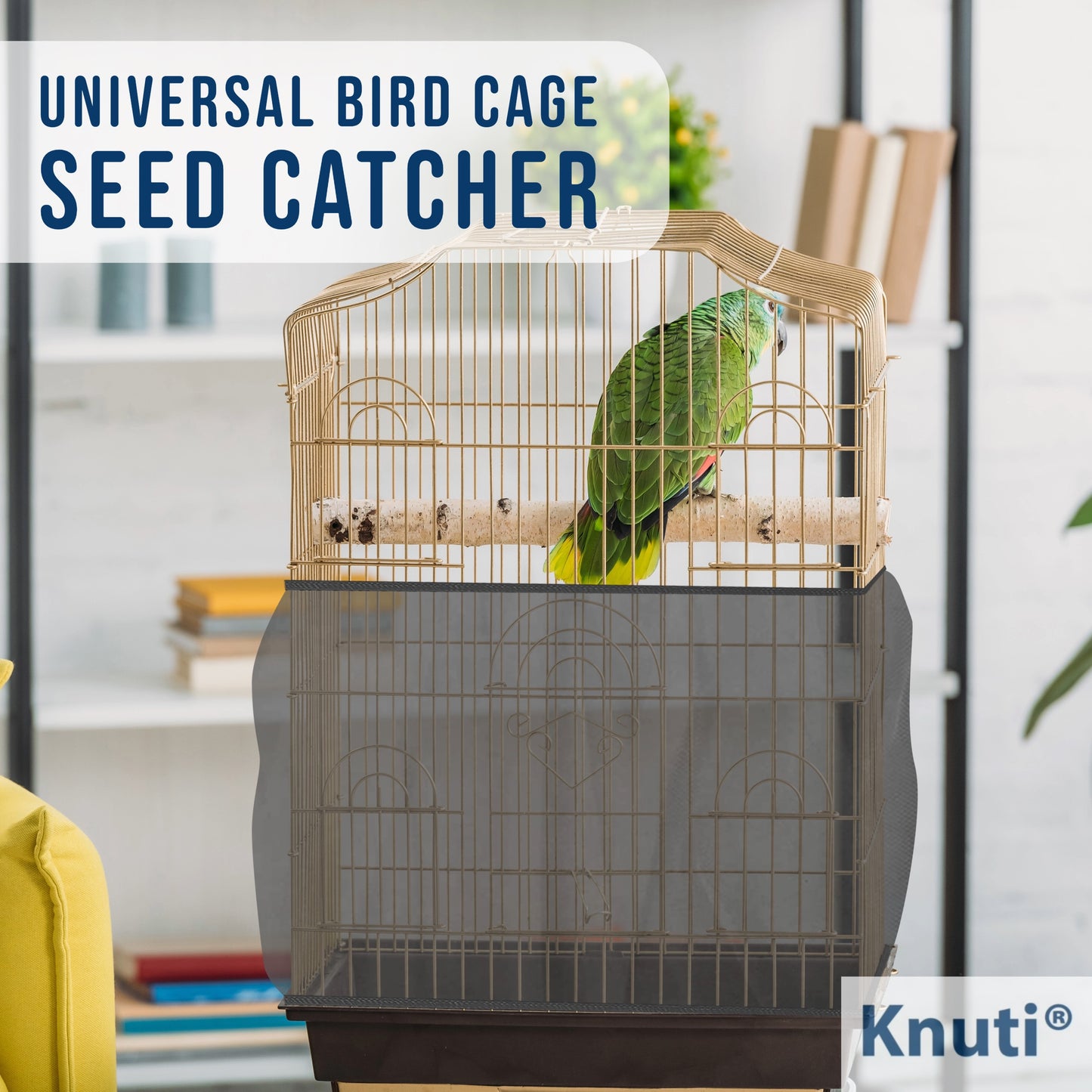 Large Universal Bird Cage Seed Catcher - Black